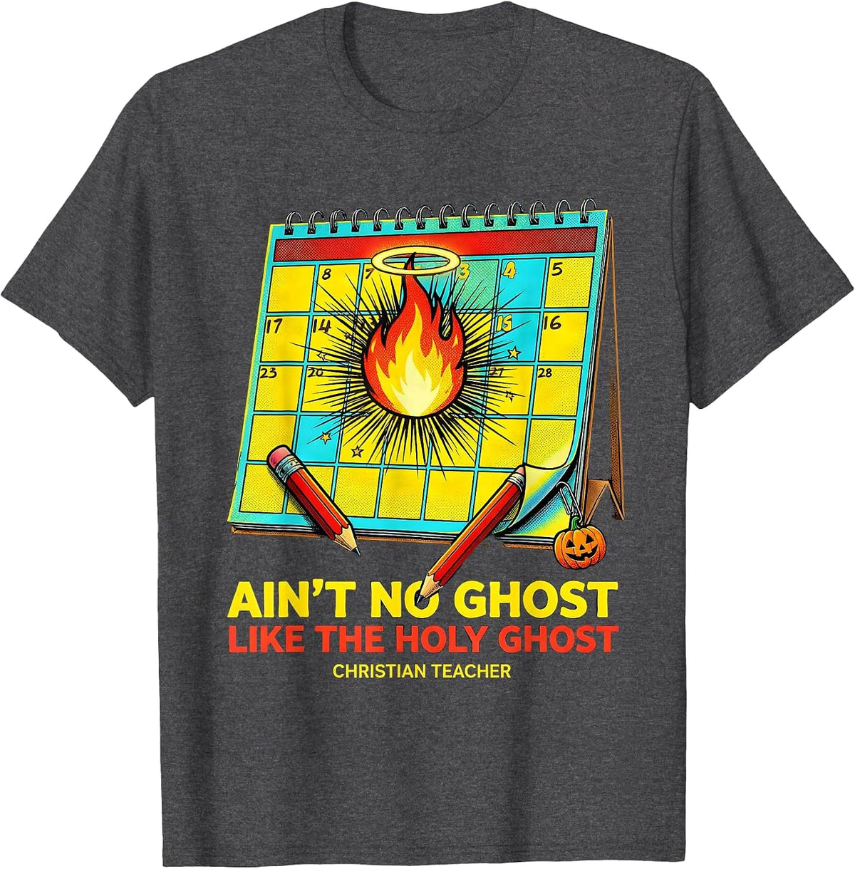Men's Ain't No Ghost Like The Holy Ghost T-Shirt - Dark Heather Grey