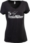 The Dogmother | Funny Cute Dog Mother Mom Owner Pet Doggo Pup Women V-Neck T-Shirt - Vizsla
