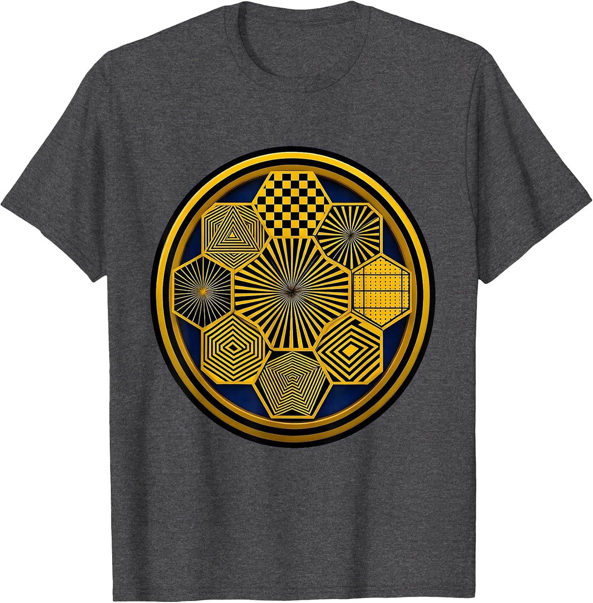 Neurodiversity Beehive Cross-Section Illustration T-Shirt - Dark Heather Grey