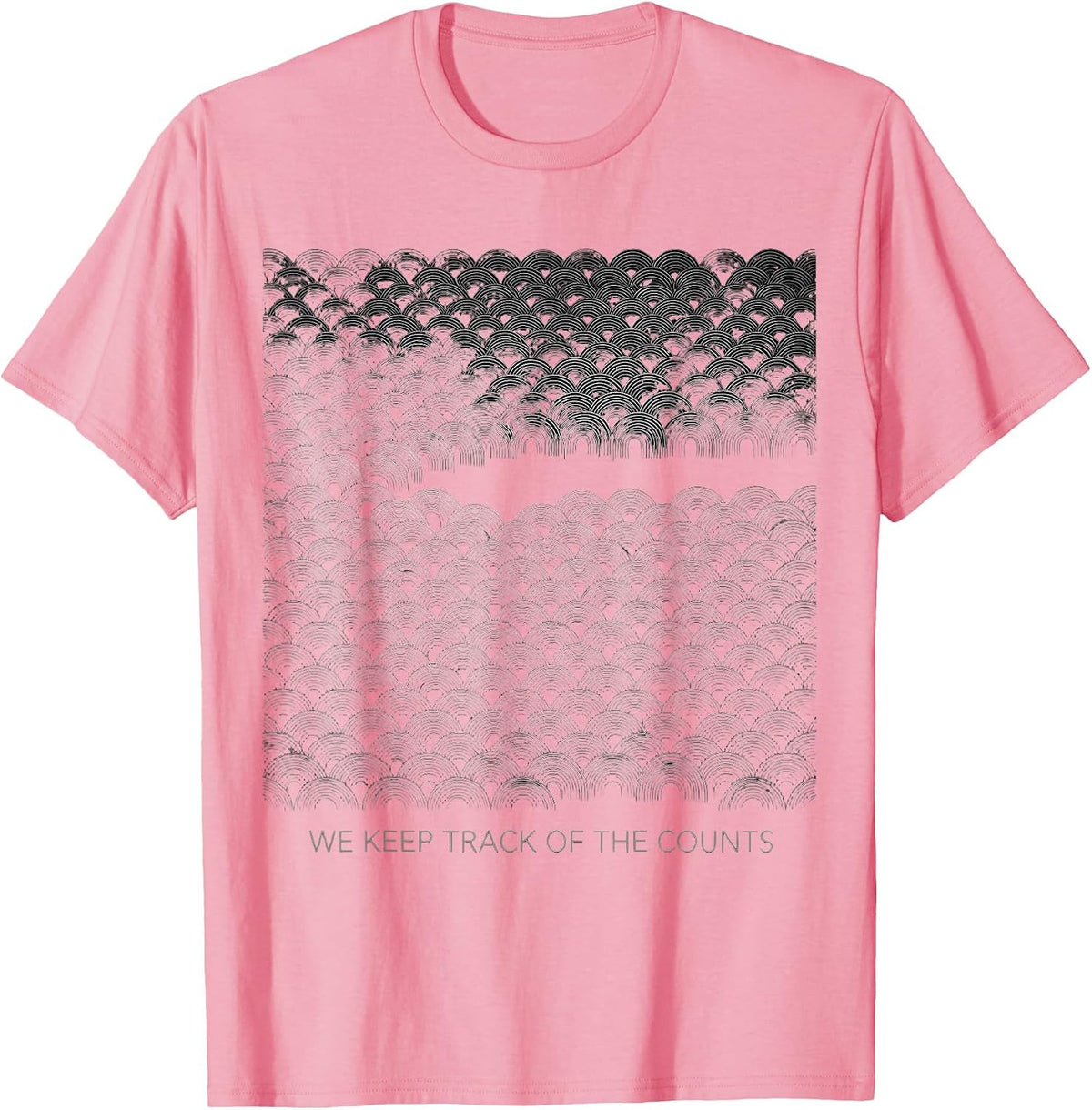 Men's We Keep Track Of The Counts Leukemia Family Support T-Shirt - Pink