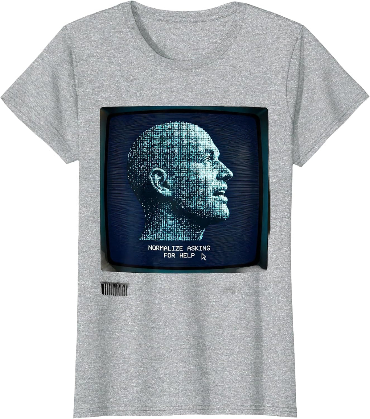 Normalize Asking For Help Mental Health Matters T-Shirt - Heather Grey