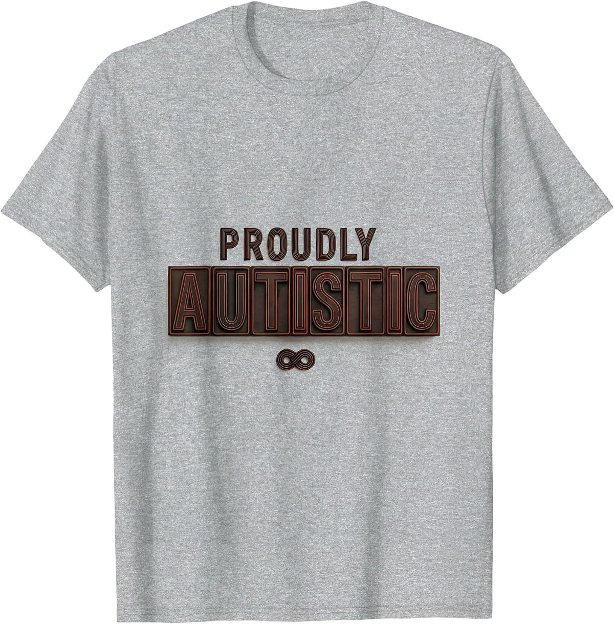 Men's Proudly Autistic Neurodiversity Identity Gift Awareness T-Shirt - Heather Grey