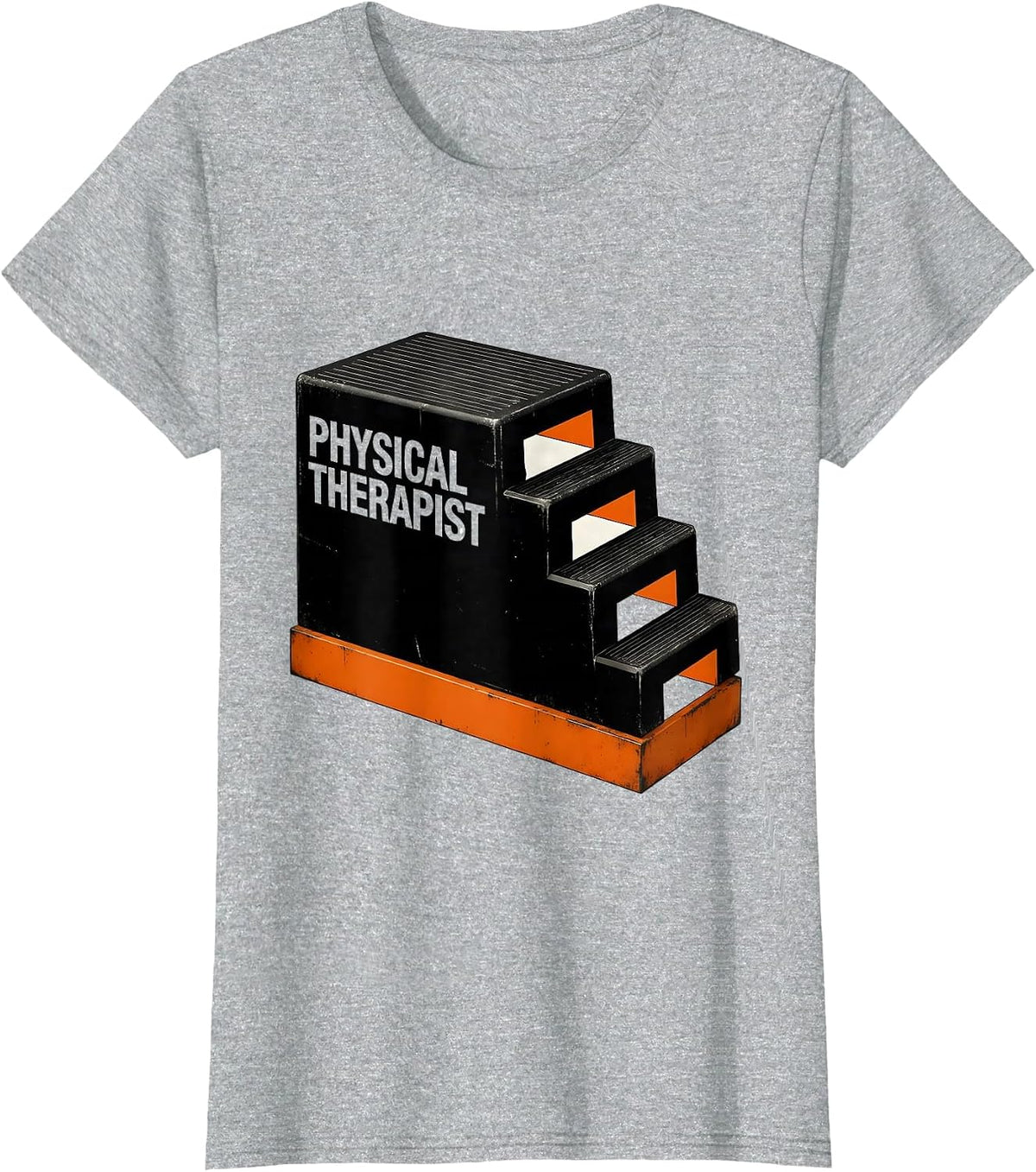 Physical Therapist Brutalist Graphic Occupational Therapy PT T-Shirt - Heather Grey