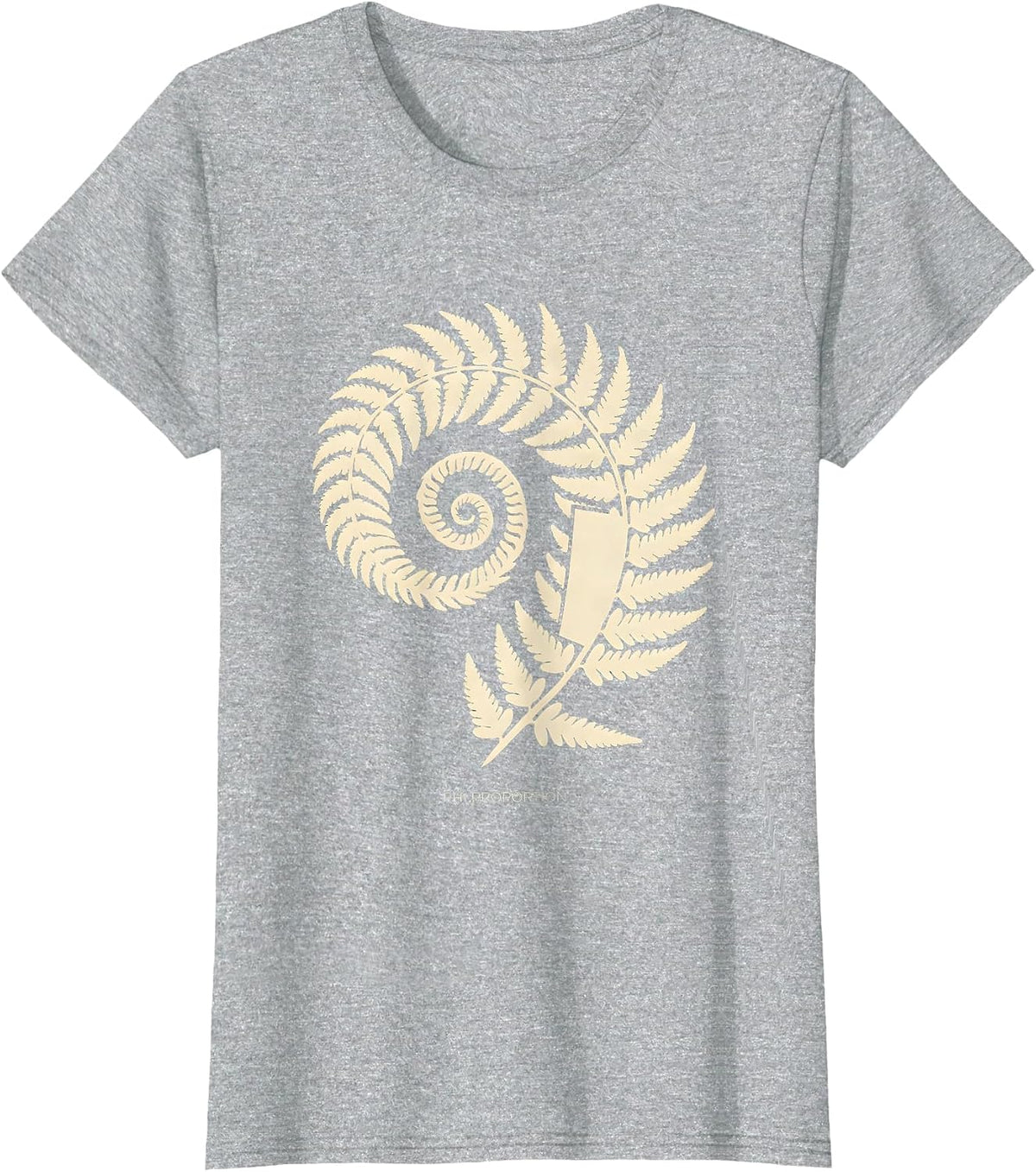 Women's Phi Proportion Fibonacci Golden Ratio Sacred Geometry Math T-Shirt - Heather Grey