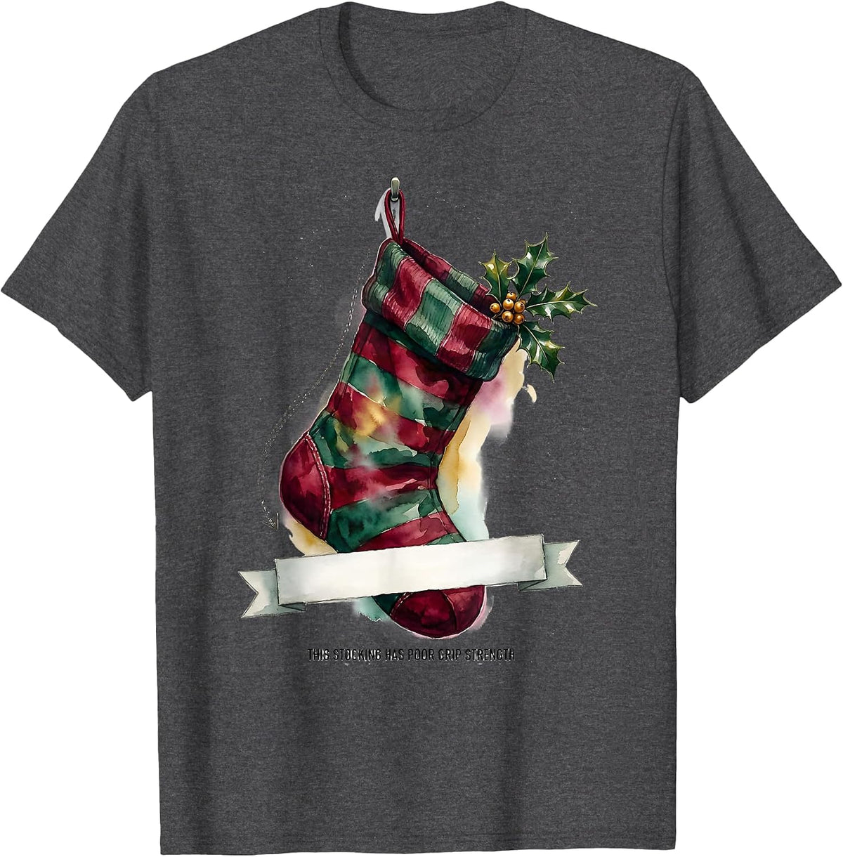 Men's This Stocking Has Poor Grip Strength Occupational Therapy T-Shirt - Dark Heather Grey