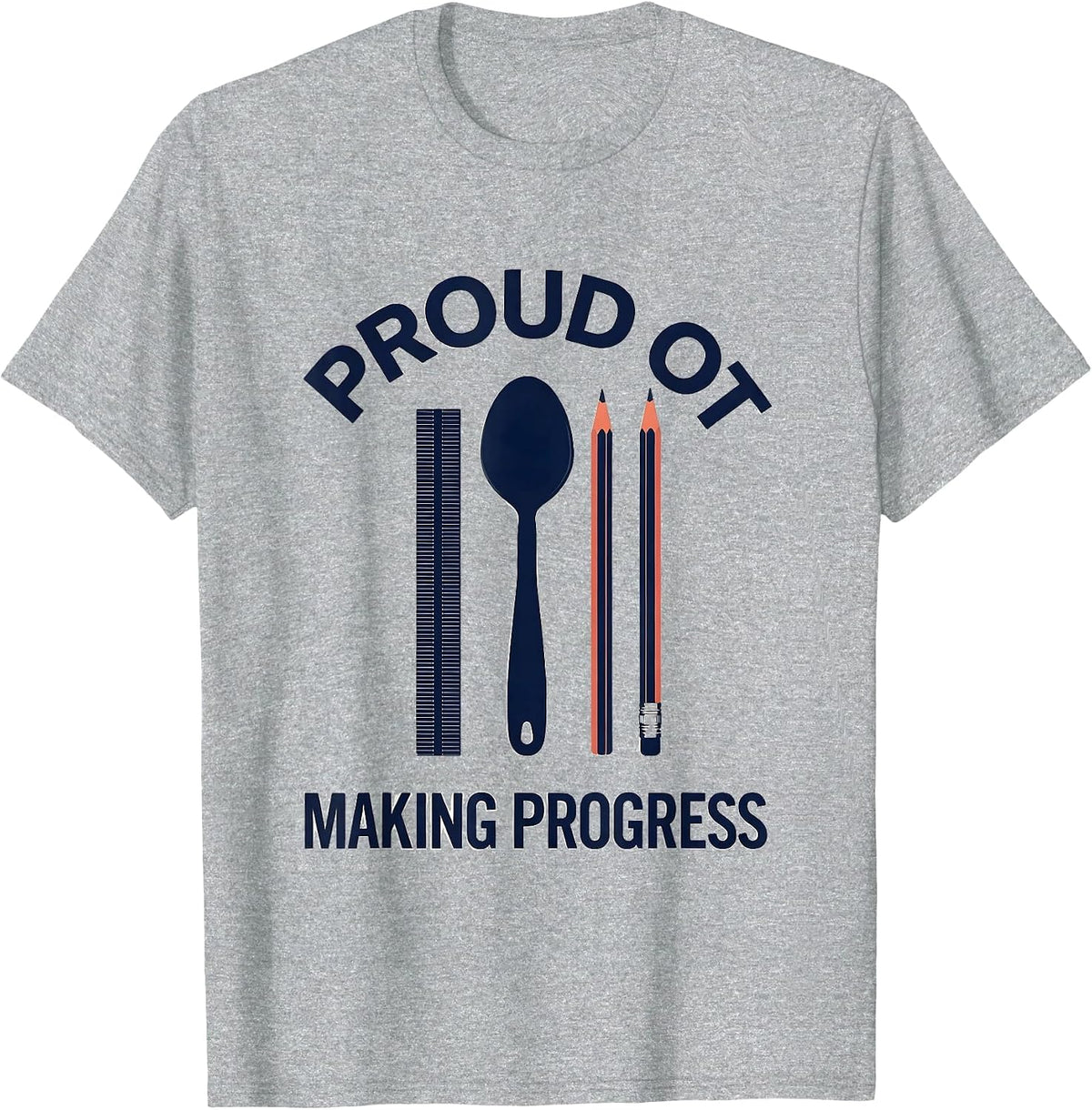 Men's Proud OT Making Progress Occupational Therapy Month T-Shirt - Heather Grey