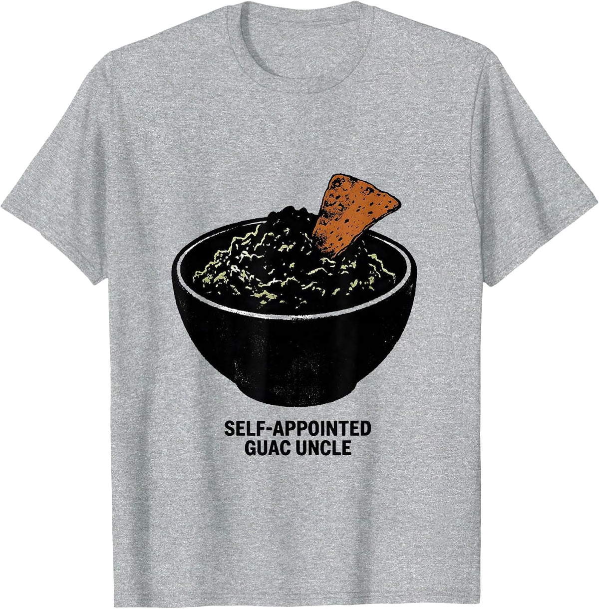 Men's Self-Appointed Guac Uncle Funny Uncle Cinco De Mayo T-Shirt - Heather Grey