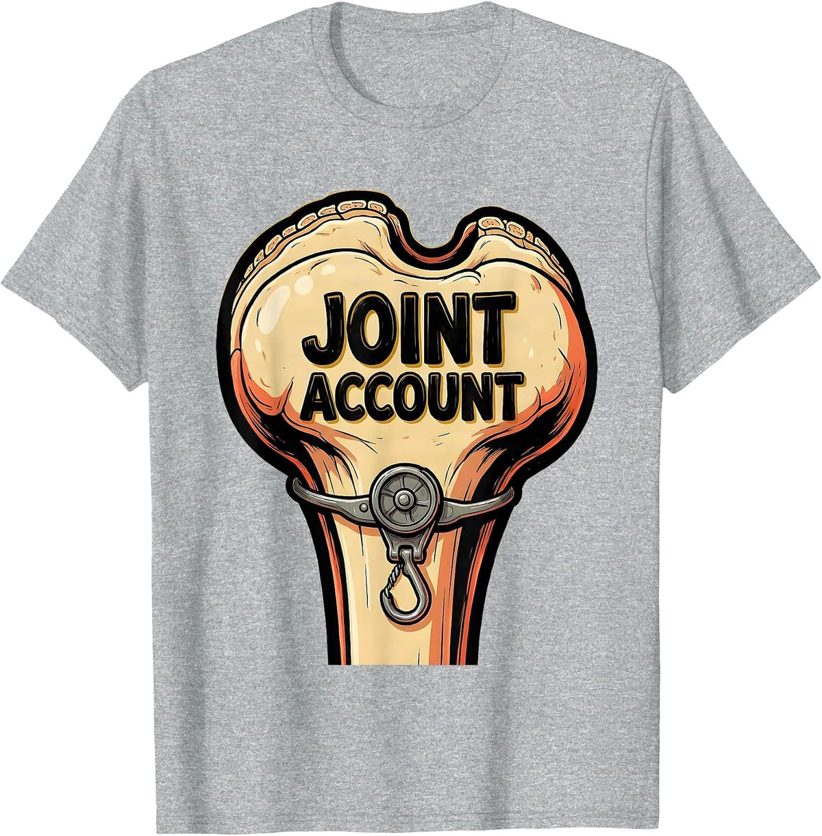 Men's Joint Account Funny Physical Therapist OT Pun Humor Gift T-Shirt - Heather Grey