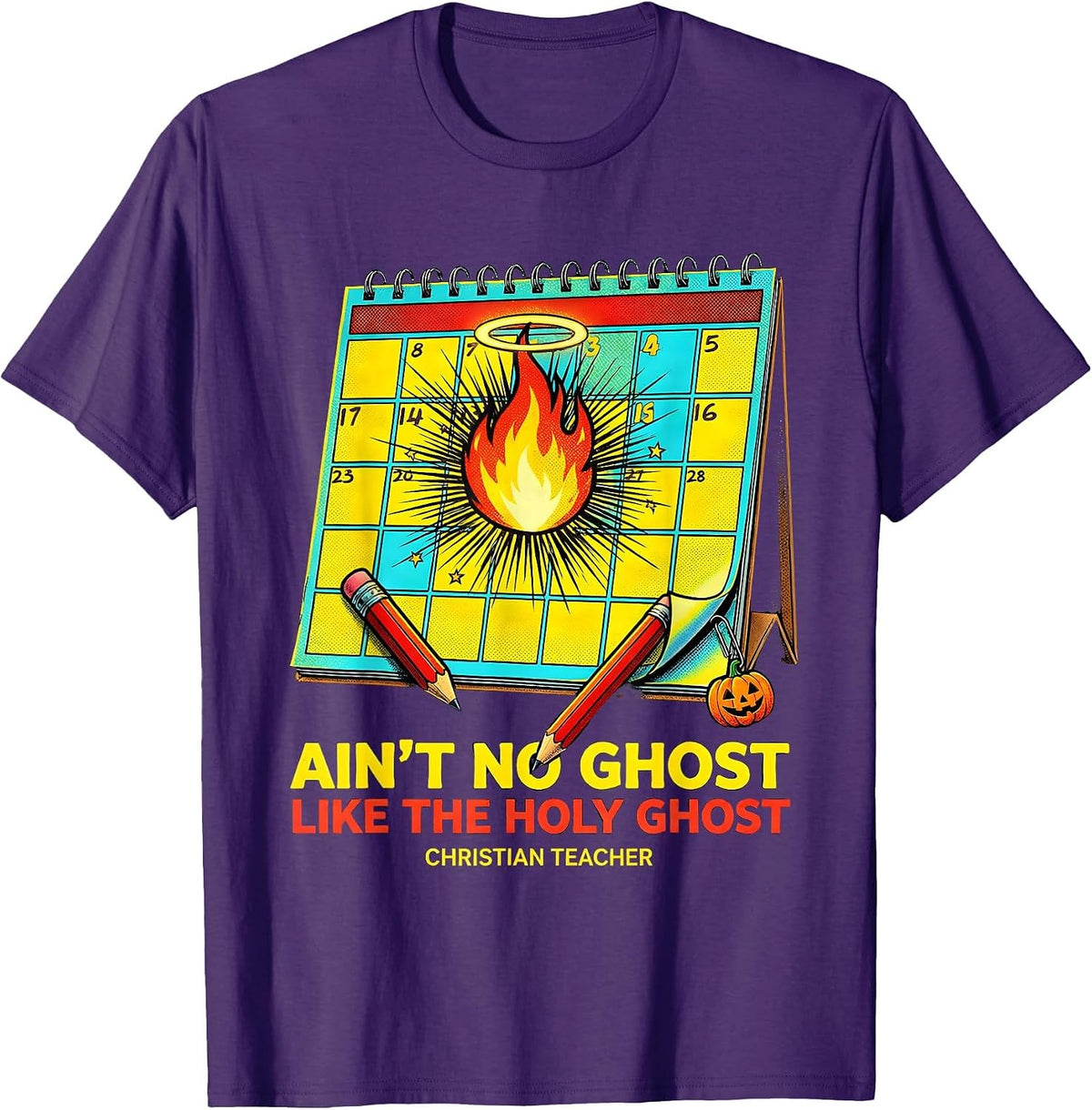 Men's Ain't No Ghost Like The Holy Ghost T-Shirt - Purple
