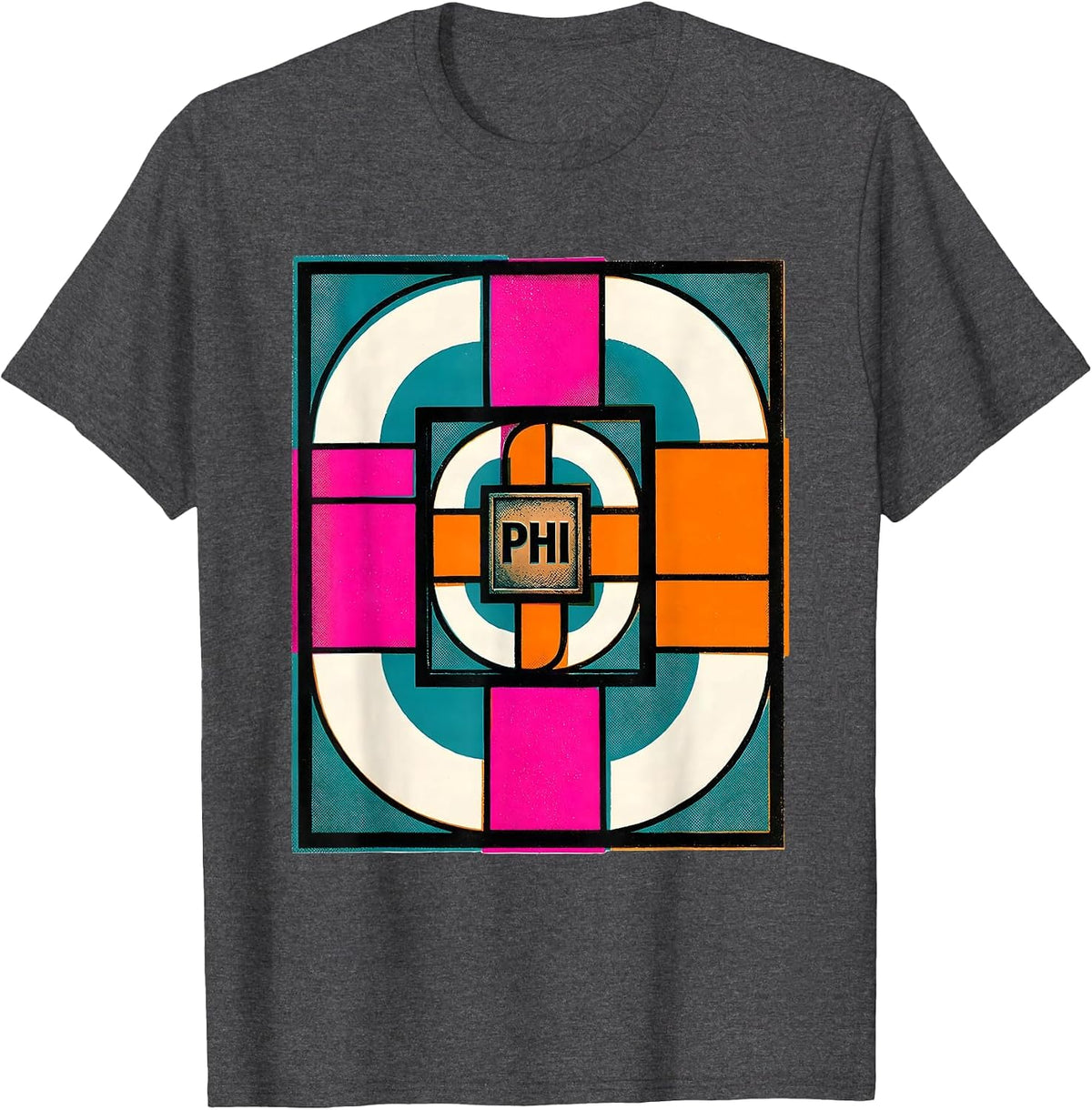 Phi Fibonacci Golden Ratio Sacred Geometry Math Enthusiast T-Shirt - Dark Heather Grey