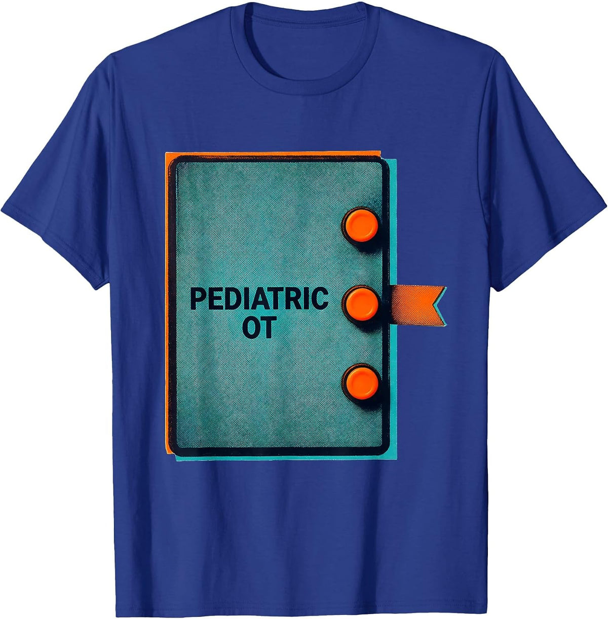Men's Pediatric OT Risograph Occupational Therapy Professional T-Shirt - Royal Blue