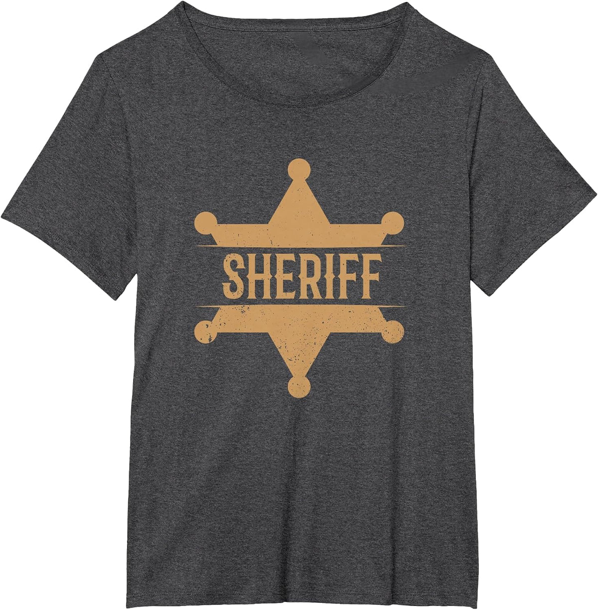 Unisex Sheriff Law Enforcement T-Shirt - Dark Heather Grey