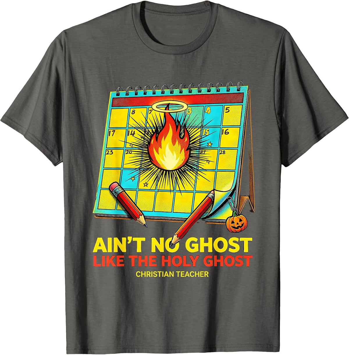 Men's Ain't No Ghost Like The Holy Ghost T-Shirt - Asphalt Grey