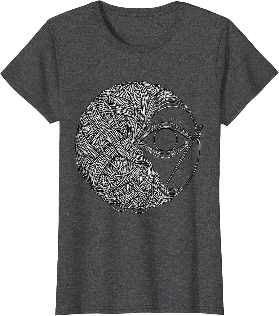 Women's Special Education Tangled Yarn Graphic Tee T-Shirt - Dark Heather Grey