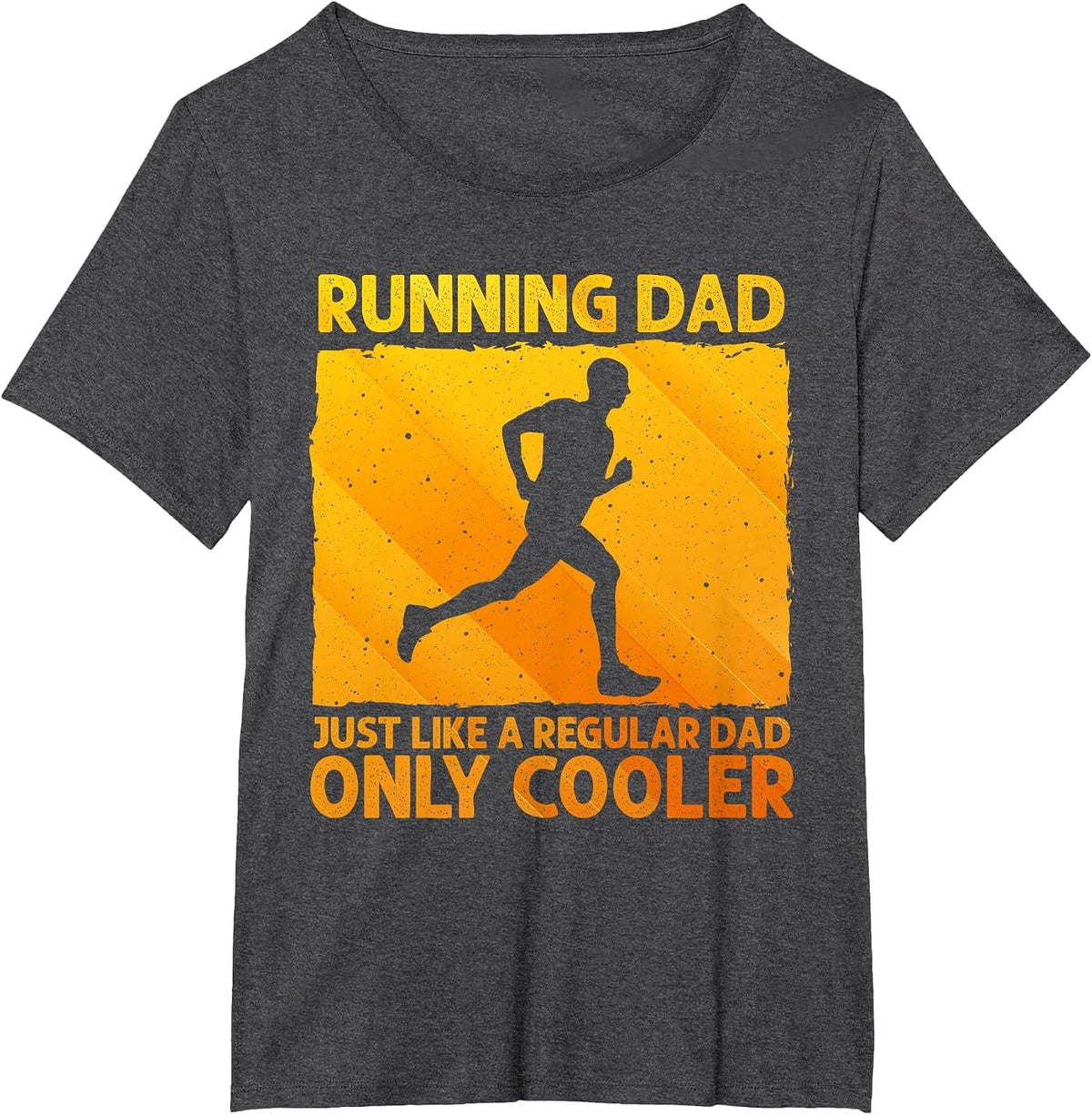 Funny Running for Men Dad Marathon Runner Coach Marathoner T-Shirt - Dark Heather Grey