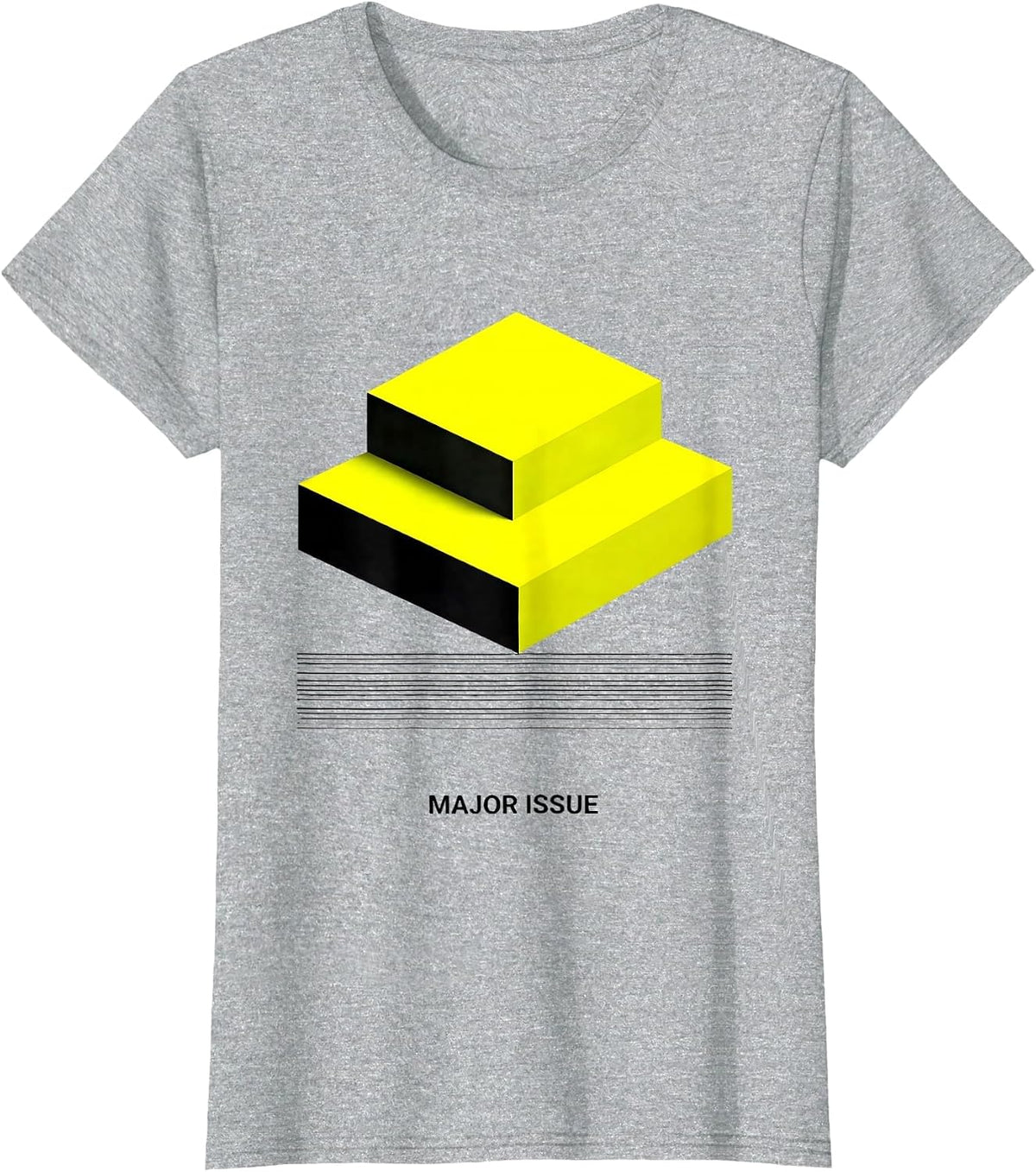 Major Issue Minimalist Music Lover Humor Gift T-Shirt - Heather Grey