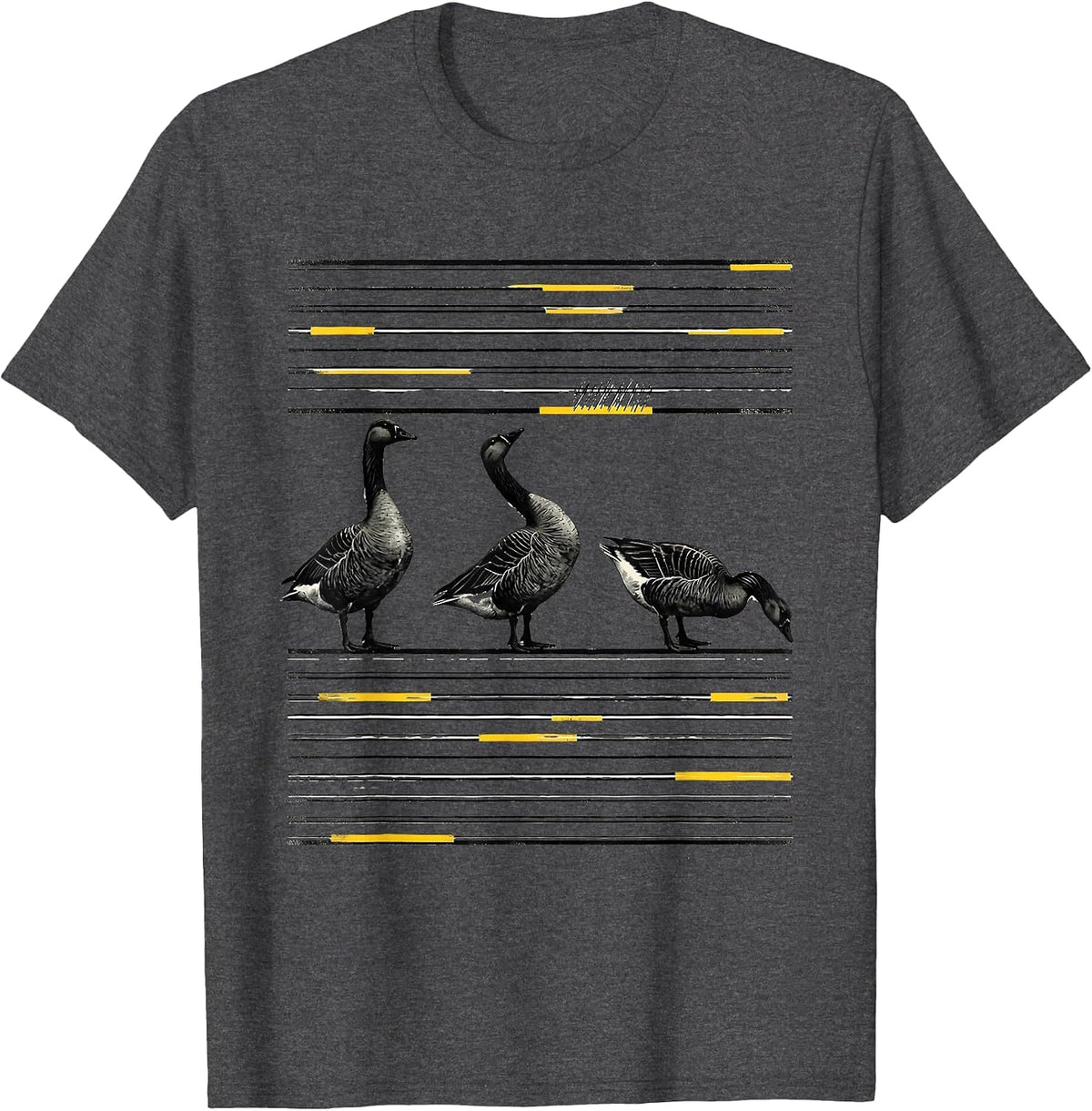 Silly Goose Meme Funny Animal Lover Humor T-Shirt - Dark Heather Grey