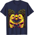 Hedgehog Cuddle Pop Art Cute Hedgehog Lover Gift T-Shirt - Navy Blue