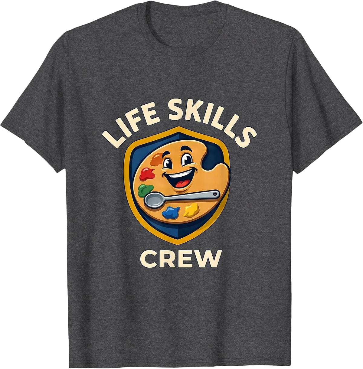 Life Skills Crew Specialist Teacher Team Specials Squad T-Shirt - Dark Heather Grey