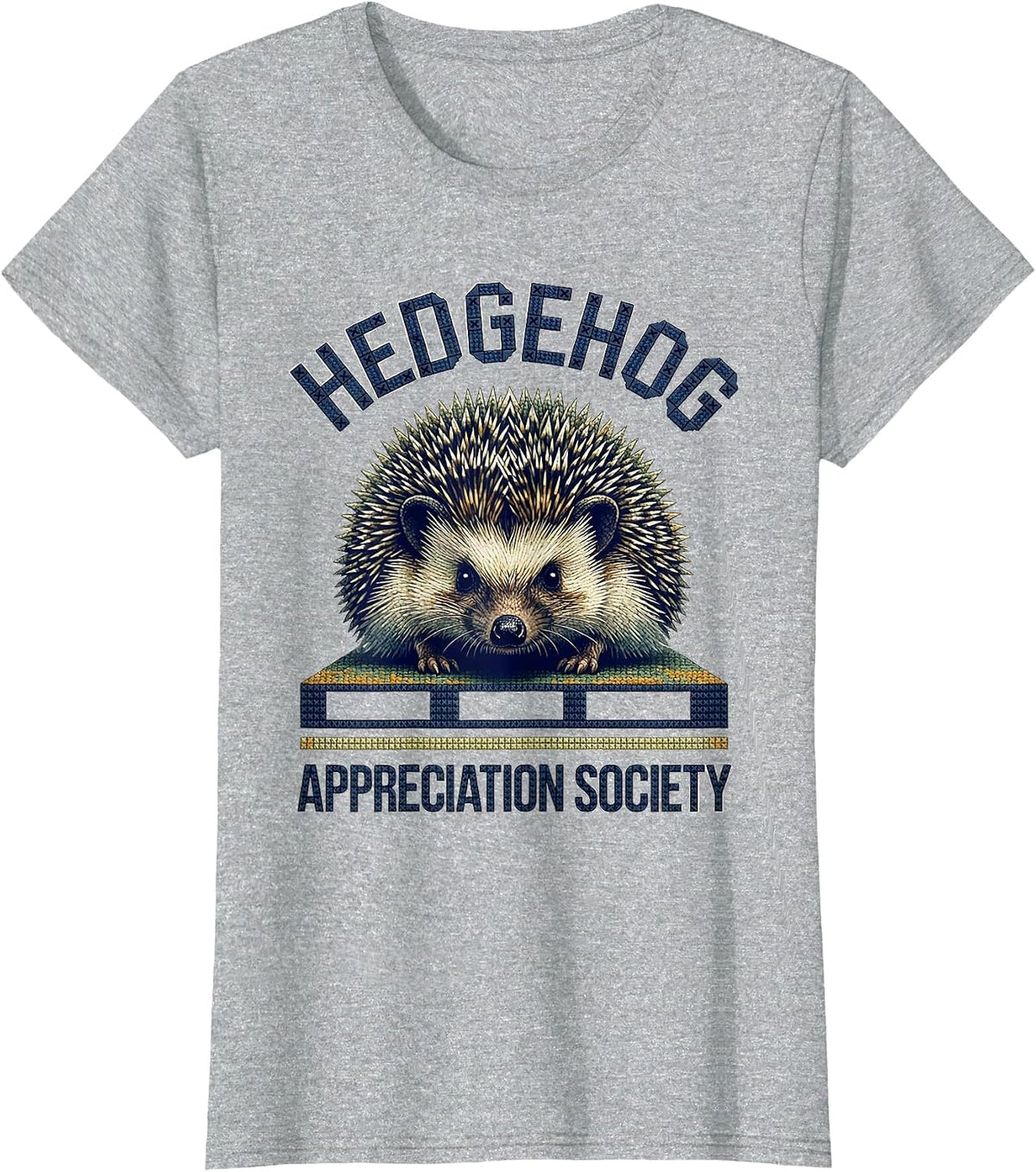 Women's Hedgehog Appreciation Society Cute Hedgehog Lover Gift for T-Shirt - Heather Grey