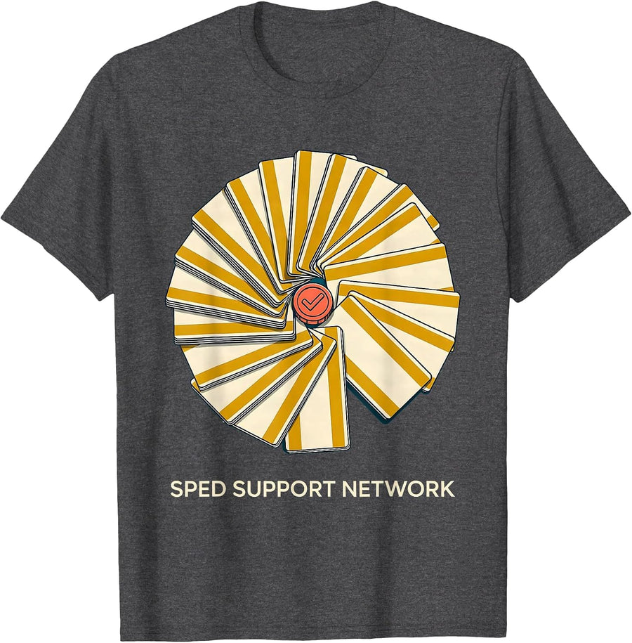Men's SPED Support Network Midcentury Modern Special Education T-Shirt - Dark Heather Grey