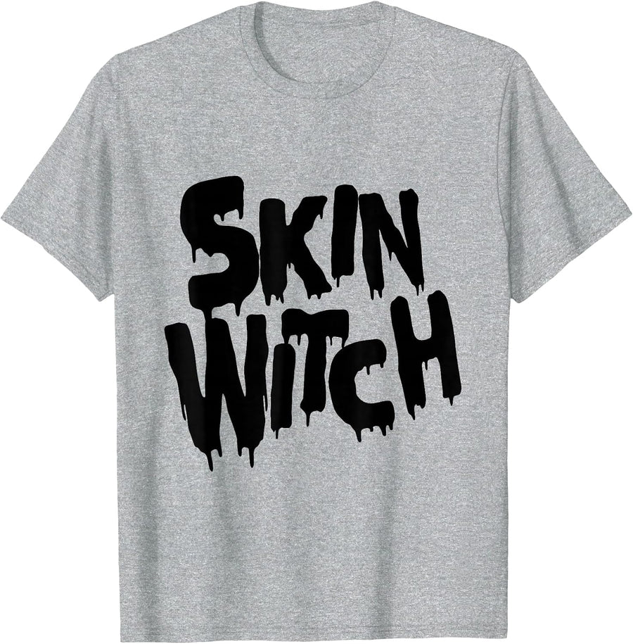 Skin Witch Skincare Halloween Skin Esthetician T-Shirt - Heather Grey