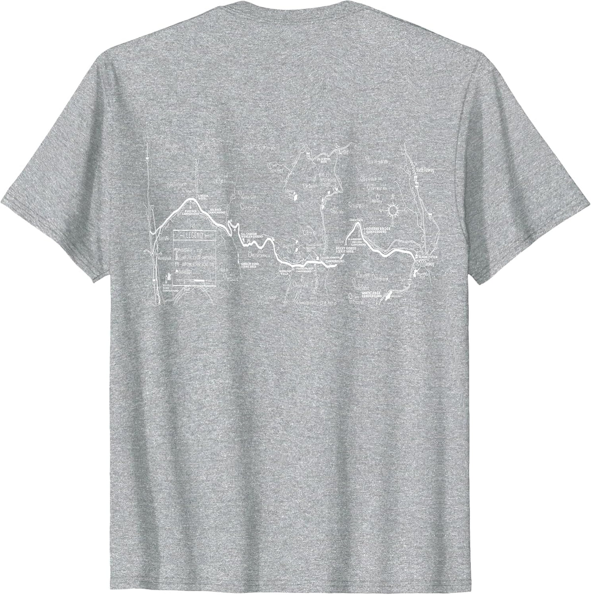 Camp the Kancamagus T-Shirt - size chart