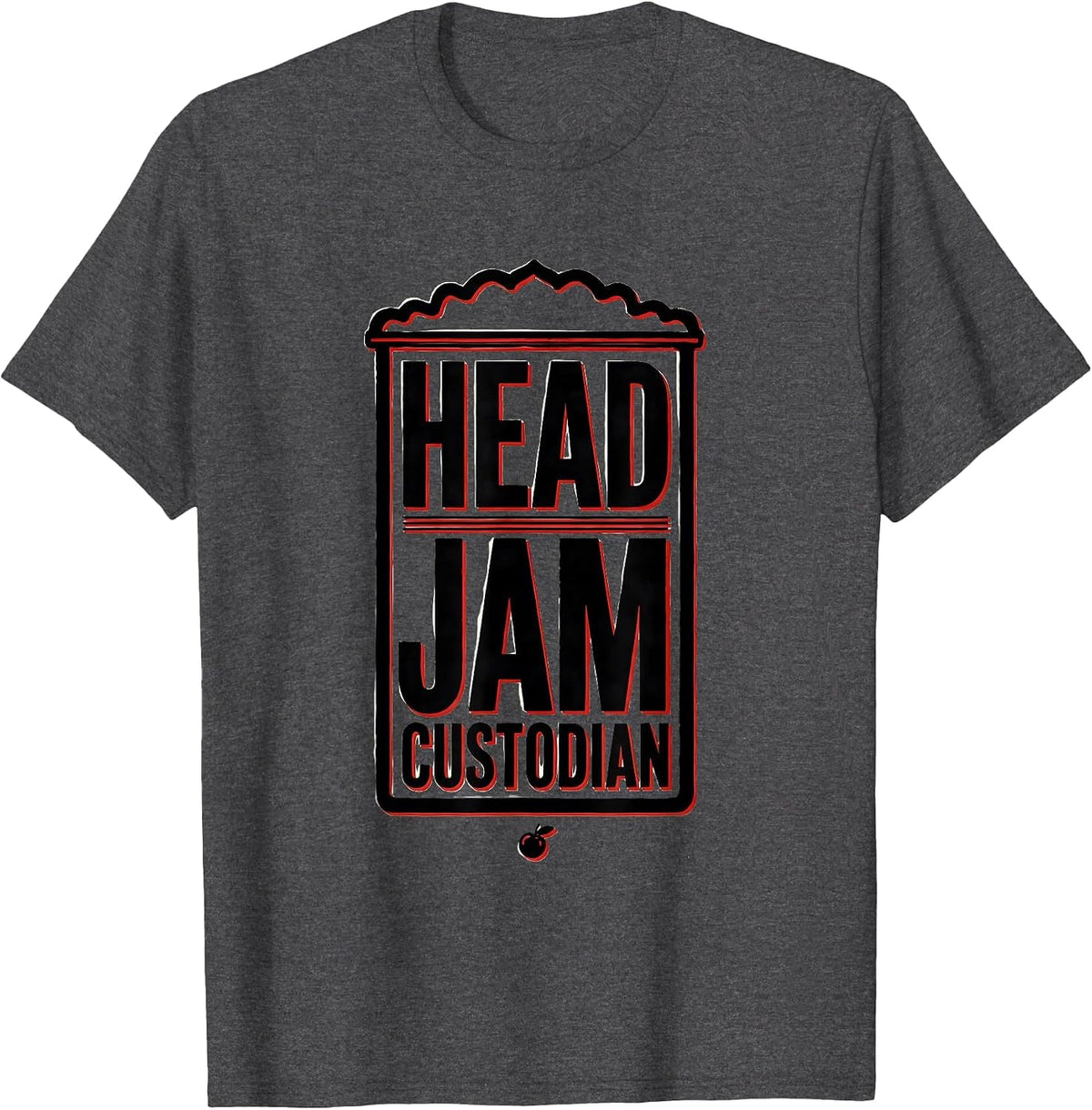 Men's Head Jam Custodian Wholesome School Staff Role Gift T-Shirt - Dark Heather Grey