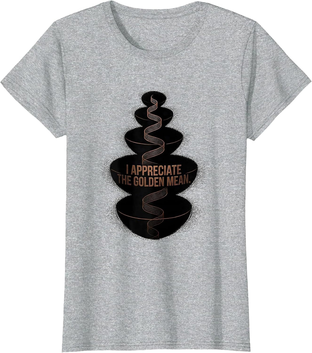 I Appreciate The Golden Mean Math Enthusiast Sacred Geometry T-Shirt - Heather Grey