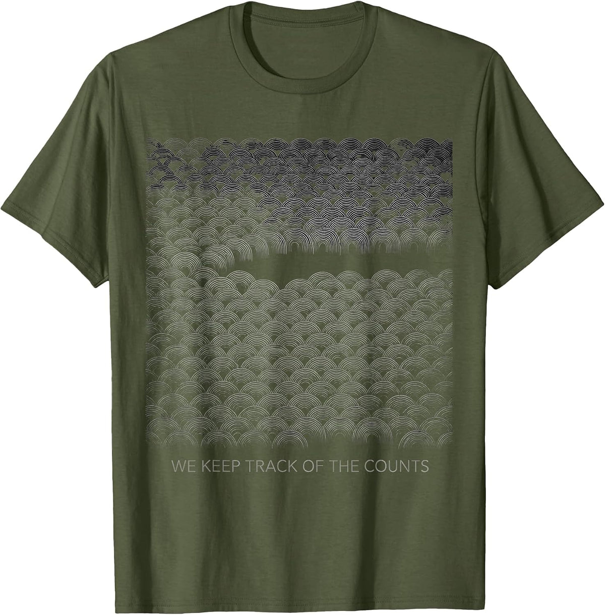 Men's We Keep Track Of The Counts Leukemia Family Support T-Shirt - Olive Green