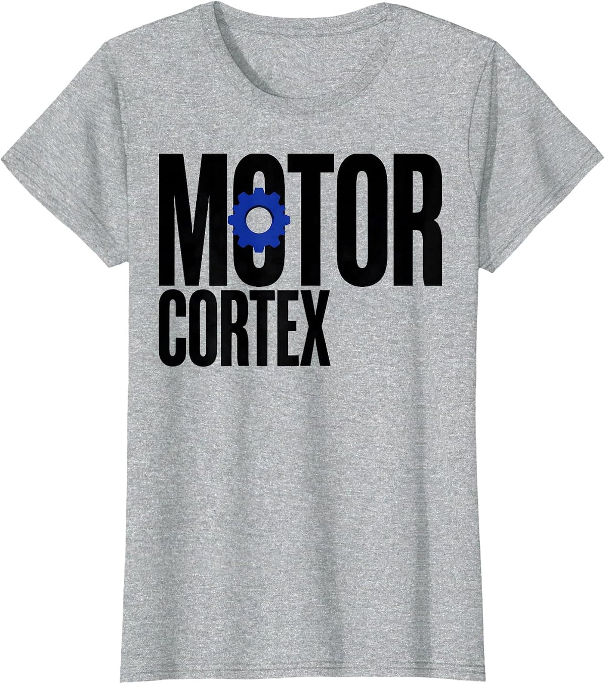 Women's Motor Cortex Swiss International Science Humor Neuroscience T-Shirt - Heather Grey