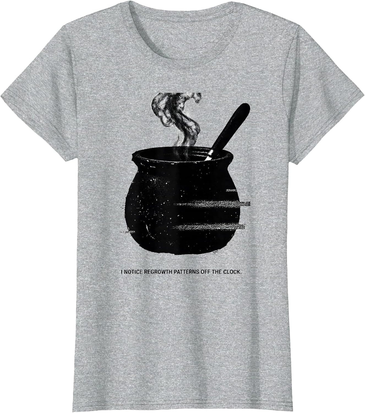 I Notice Regrowth Patterns Off The Clock Esthetician T-Shirt - Heather Grey