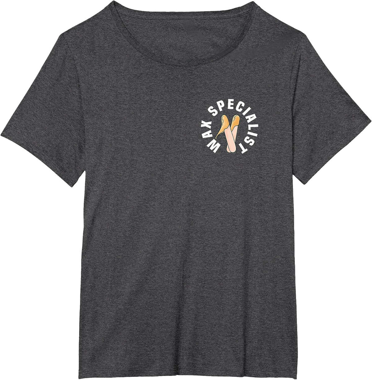 Wax Specialist Pocket Apparel Esthetician T-Shirt - Dark Heather Grey