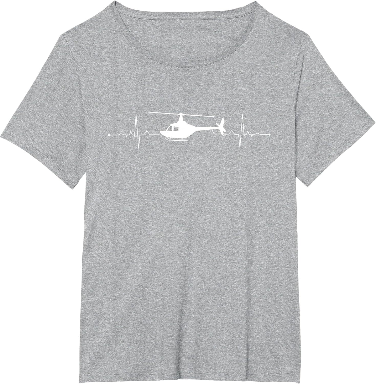 Funny Helicopter Art for Men Women Flight Helicopter Pilot T-Shirt - Heather Grey