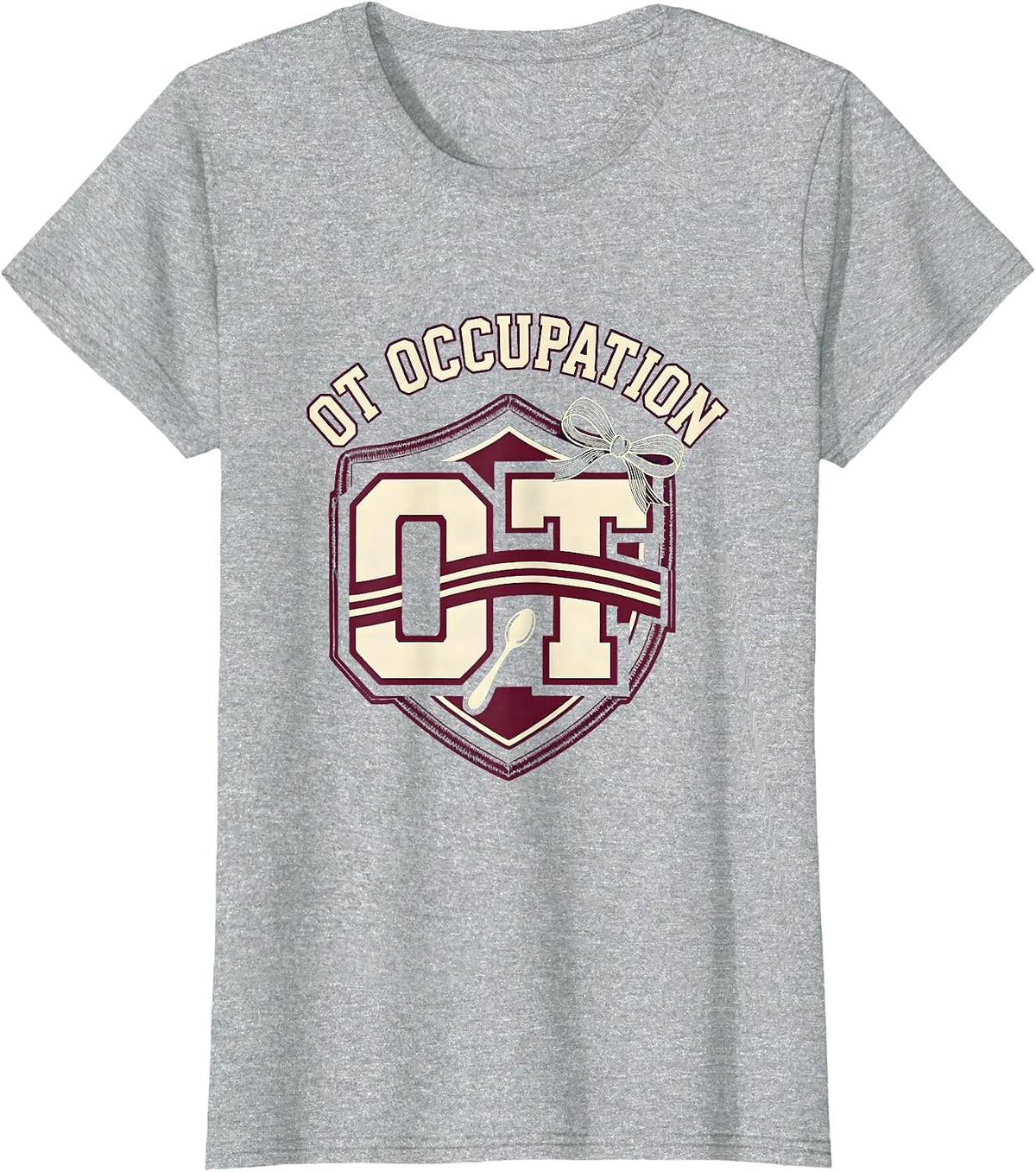 Women's OT Occupation Retro Playful Occupational Therapy OT Month T-Shirt - Heather Grey