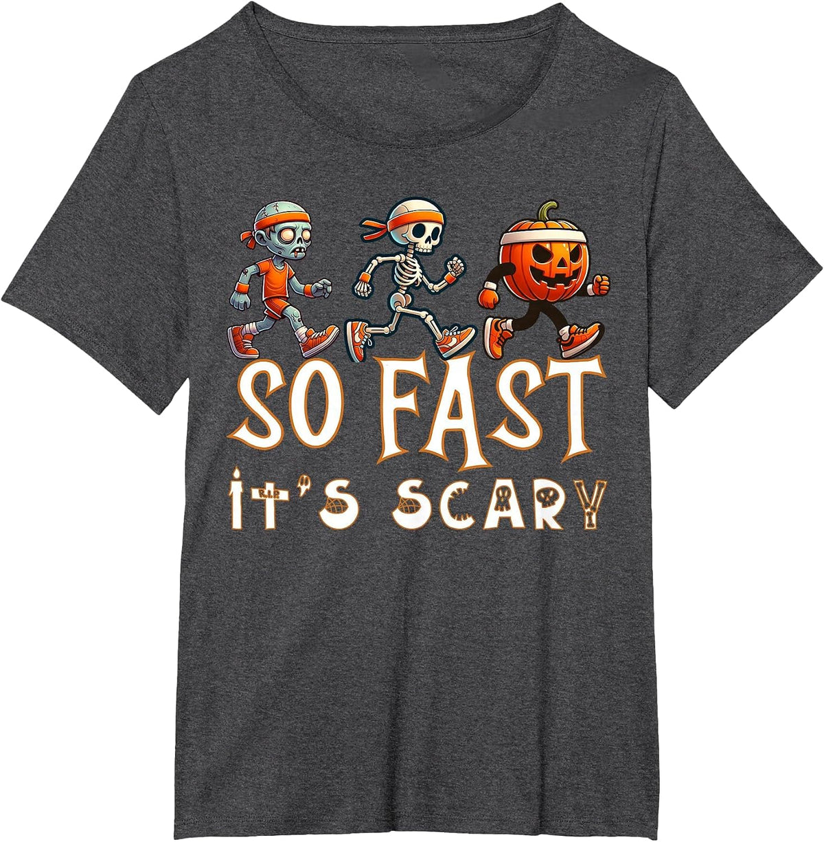 Funny Halloween Running 5k Runner Family Half Marathon 13.1 T-Shirt - Dark Heather Grey