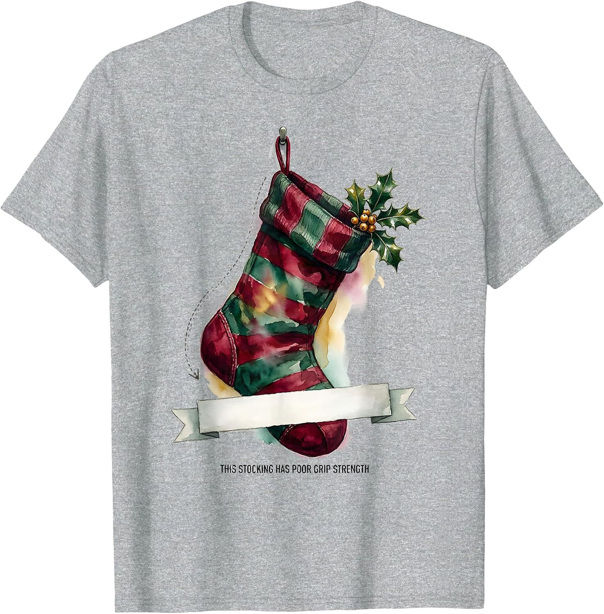 Men's This Stocking Has Poor Grip Strength Occupational Therapy T-Shirt - Heather Grey