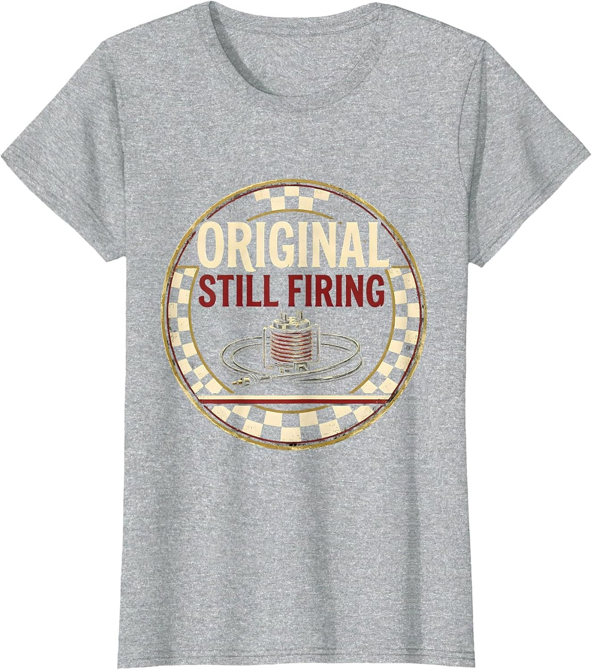 Original Still Firing Vintage Retro Classic Car Racing T-Shirt - Heather Grey