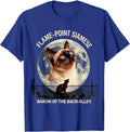 Flame-Point Siamese Baron of the Back Alley Siamese T-Shirt - Royal Blue