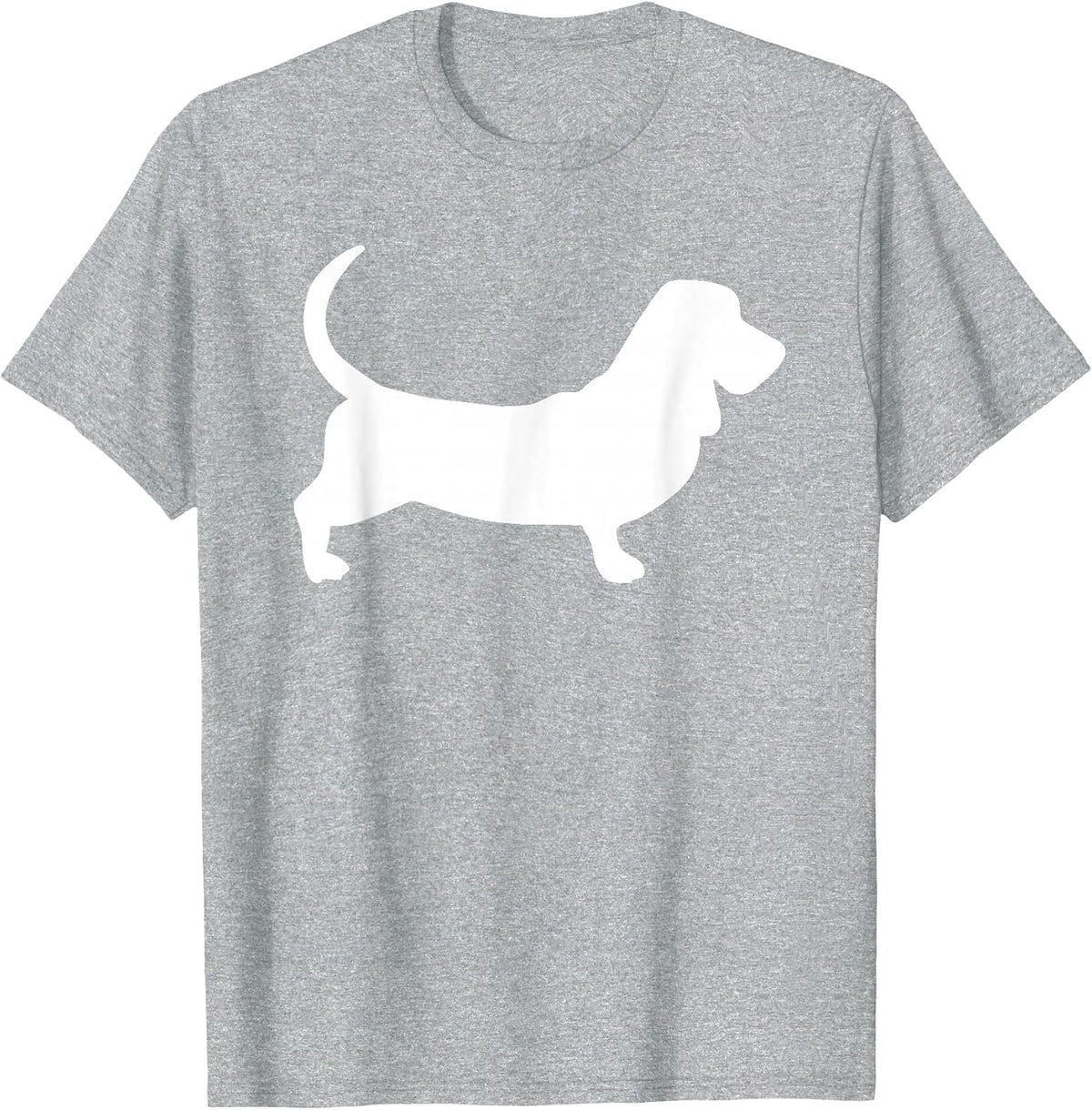 Basset Hound T-Shirt - Heather Grey