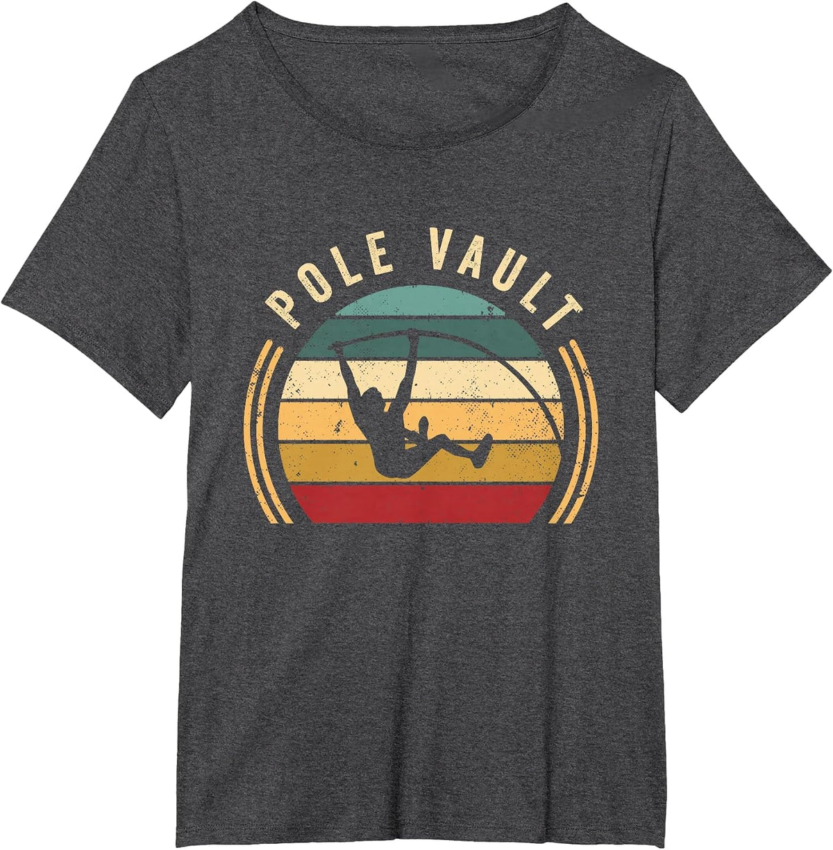 Vintage Pole Vault | Track and Field | Pole Vaulting T-Shirt - Dark Heather Grey