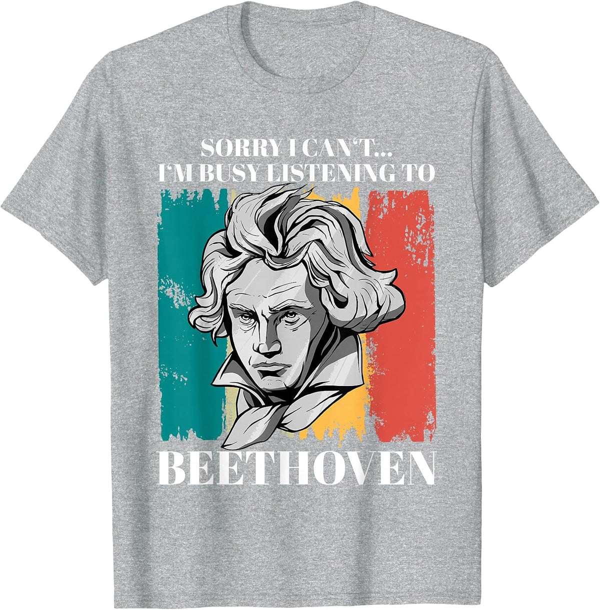 Classical Music Saying Ludwig Van Beethoven T-Shirt - Heather Grey
