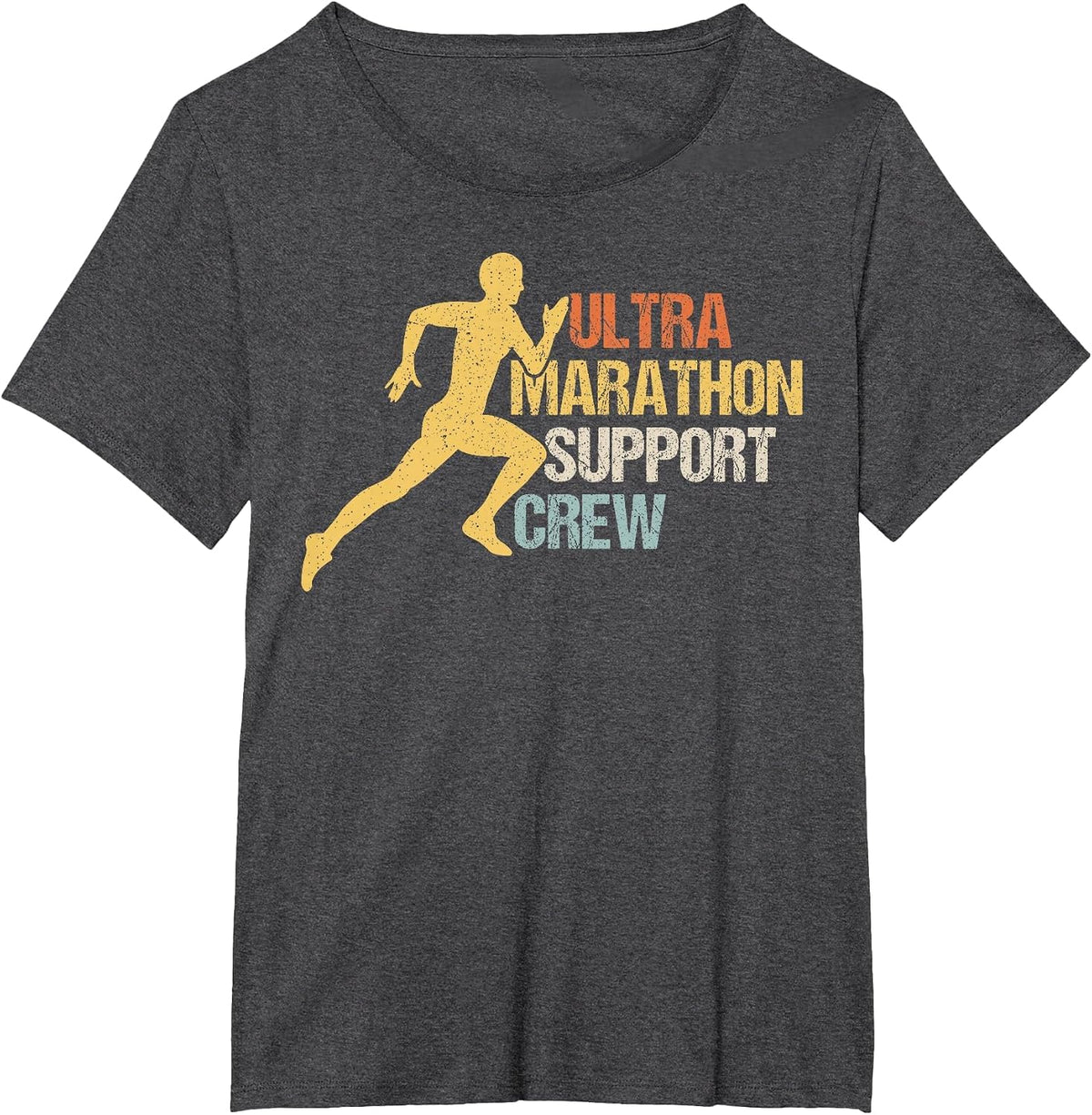 Ultra Marathon Support Crew T-Shirt - Dark Heather Grey