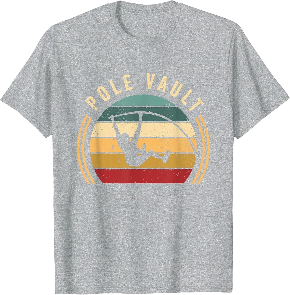 Vintage Pole Vault | Track and Field | Pole Vaulting T-Shirt - Heather Grey