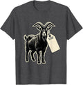 Men's I’m The GOAT No Escape Funny Goat Owner Farm Animal Humor T-Shirt - Dark Heather Grey