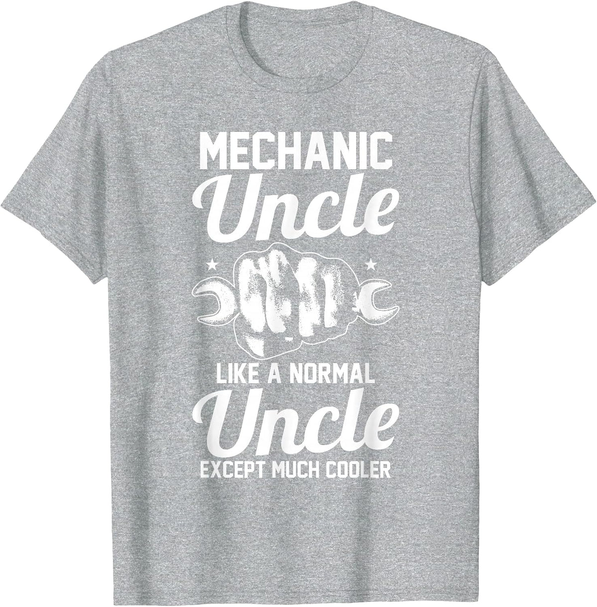 Maintenance Man Garage Uncle Mechanic T-Shirt - Heather Grey