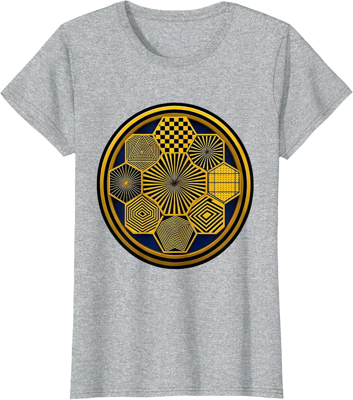 Neurodiversity Beehive Cross-Section Illustration T-Shirt - Heather Grey