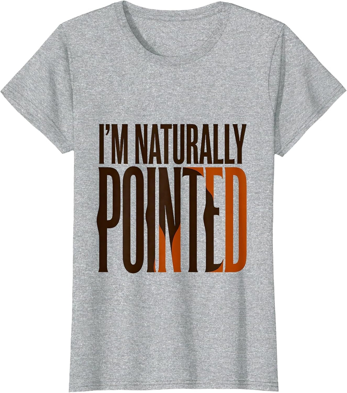 I'm Naturally Pointed Cute Hedgehog Lover Humor T-Shirt - Heather Grey