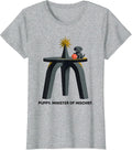 Puppy Minister Of Mischief Funny Dog Lover Gift Women Girls T-Shirt - Heather Grey