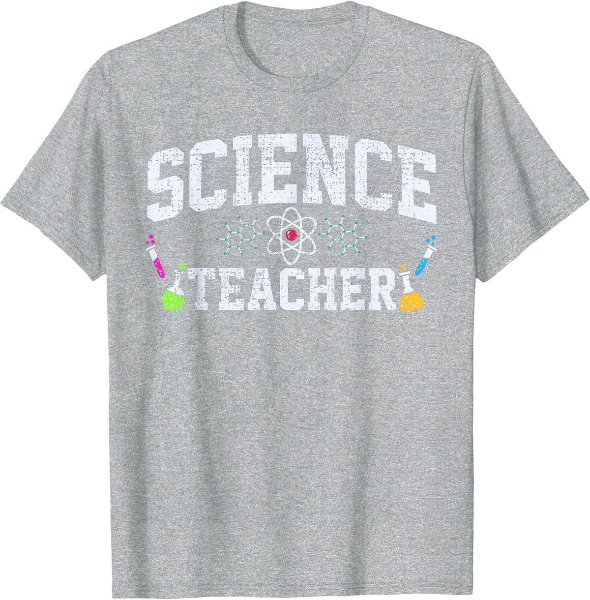 Science Teacher Chemist Physicist Vintage T-Shirt Tee for Men Women STEM Educators - Heather Grey